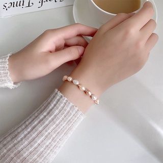 Vòng Tay Ngọc Trai Hạt Gạo Dị Giá rẻ MADAME HIEN PEARLS Freesize VTG007