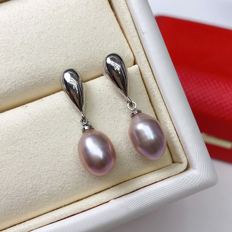 Bông Tai Ngọc Trai Tự Nhiên Mặt Giọt Nước MADAME HIEN PEARLS Thời Trang Tối Giản Sang Trọng Cho Nữ BTG056 Bạc