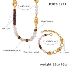 Vòng Tay Ngọc Trai Đính Đá Mắt Hổ Tự Nhiên Phong Cách Âu Mỹ Cổ Điển Sang Trọng Unisex Nam Nữ VTB026