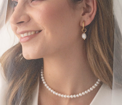 Set Ngọc Trai Tròn Hoàn Hảo AAAA 6mm (dây cổ, vòng tay, bông tai) tinh tế SPS033