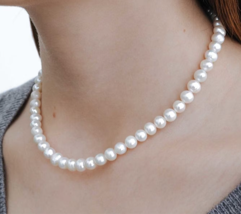 Set Ngọc Trai Tròn Hoàn Hảo AAAA 6mm (dây cổ, vòng tay, bông tai) tinh tế SPS033