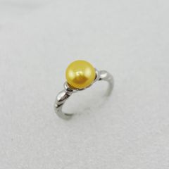 Nhẫn Ngọc Trai Tự Nhiên MADAME HIEN PEARLS Kiểu Dáng Sóng Nhẹ Cổ Điển NN072