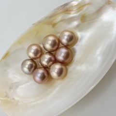 Hạt Ngọc Trai Hồng Tím Pastel Tự Nhiên 11-12mm AAA VIP Cao Cấp MADAME HIEN PEARLS HT008