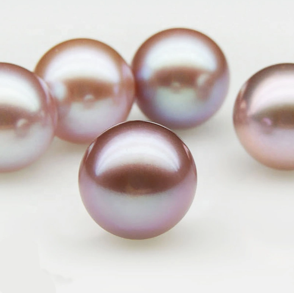 [Kèm Kiểm Định] Hạt Ngọc Trai Hồng Tím Pastel Tự Nhiên 10-11mm AAA VIP Cao Cấp MADAME HIEN PEARLS HT009