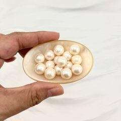 Hạt Ngọc Trai Trắng Tự Nhiên 10-11mm AAA VIP Cao Cấp Xuyên Tâm MADAME HIEN PEARLS HT011
