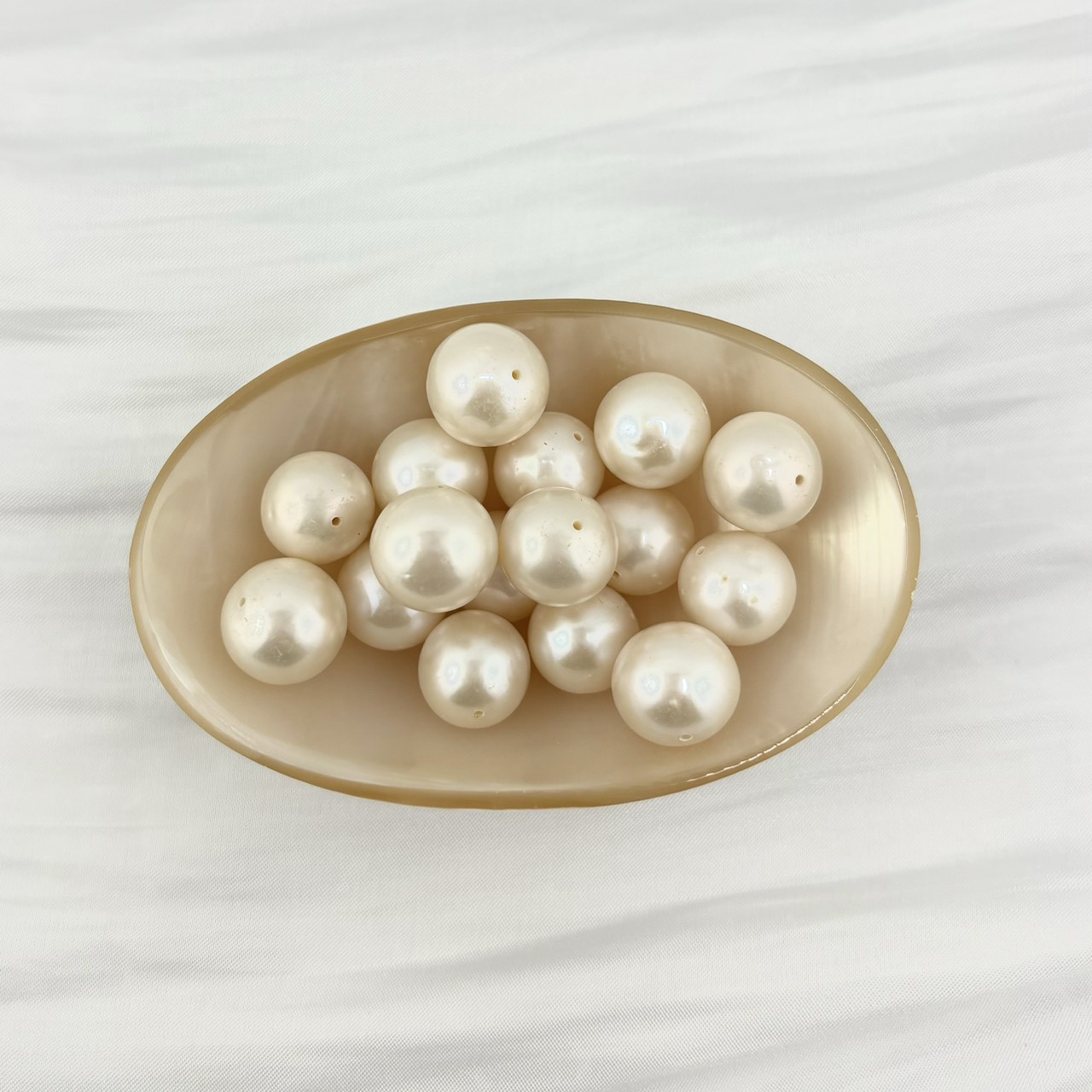 Hạt Ngọc Trai Trắng Tự Nhiên 10-11mm AAA VIP Cao Cấp Xuyên Tâm MADAME HIEN PEARLS HT011