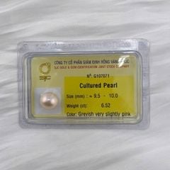 [Kèm Kiểm Định] Hạt Ngọc Trai Hồng Tím Pastel Tự Nhiên 9-10mm AAA MADAME HIEN PEARLS HT012