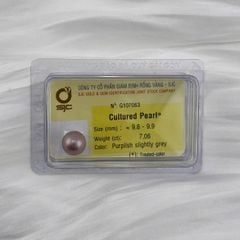 [Kèm Kiểm Định] Hạt Ngọc Trai Hồng Tím Pastel Tự Nhiên 9-10mm AAA MADAME HIEN PEARLS HT012