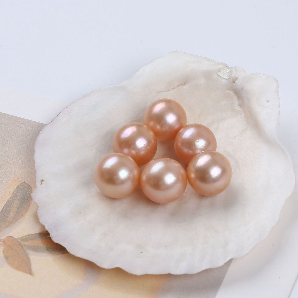 Hạt Ngọc Trai Hồng Pastel Tự Nhiên 10-14mm Đẹp AAA MADAME HIEN PEARLS HT013