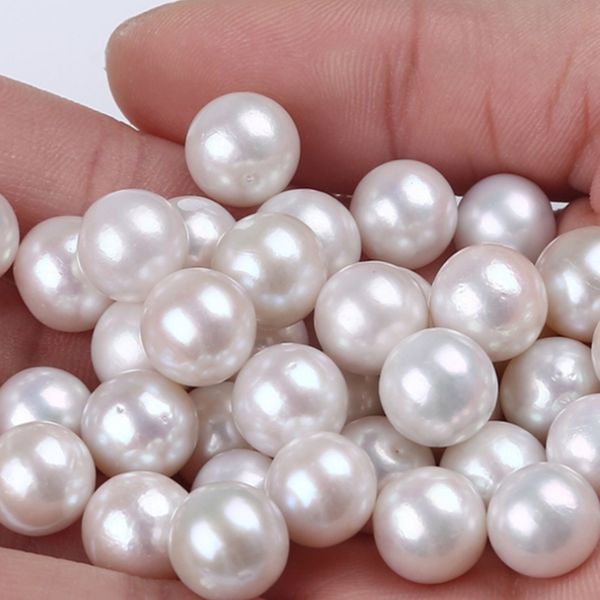 Hạt Ngọc Trai tròn Edison Trắng 10-11mm Làm Phụ Kiện Trang Sức MADAME HIEN PEARLS HT017
