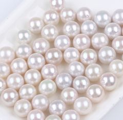 Hạt Ngọc Trai tròn Edison Trắng 10-11mm Làm Phụ Kiện Trang Sức MADAME HIEN PEARLS HT017
