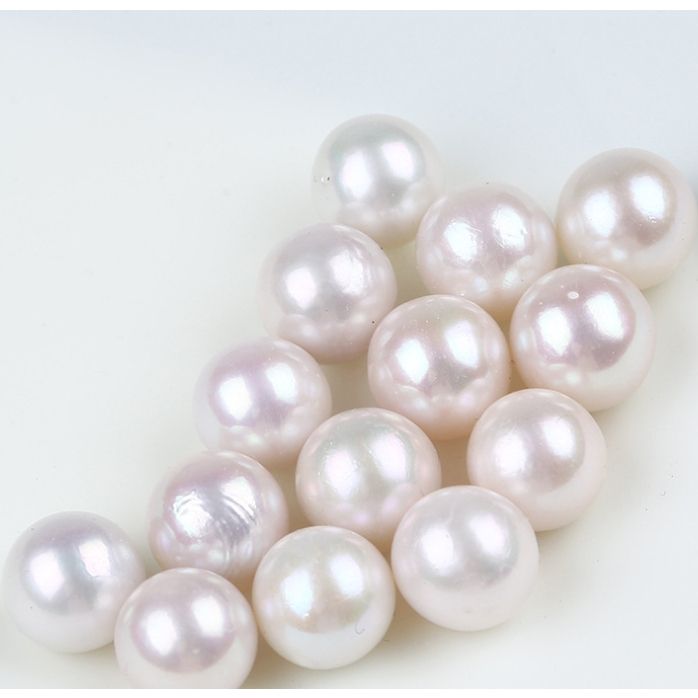 Hạt Ngọc Trai tròn Edison Trắng 10-11mm Làm Phụ Kiện Trang Sức MADAME HIEN PEARLS HT017