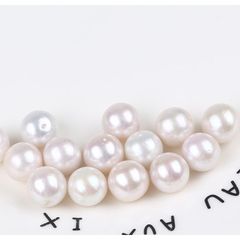 Hạt Ngọc Trai tròn Edison Trắng 10-11mm Làm Phụ Kiện Trang Sức MADAME HIEN PEARLS HT017