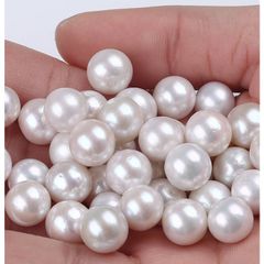 Hạt Ngọc Trai tròn Edison Trắng 10-11mm Làm Phụ Kiện Trang Sức MADAME HIEN PEARLS HT017