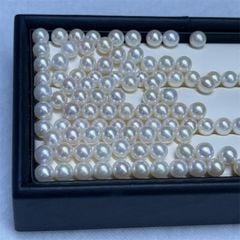 Hạt Ngọc Trai Tròn 7-8mm Làm Phụ Kiện Trang Sức MADAME HIEN PEARLS HT020