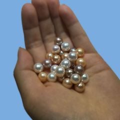 Hạt Ngọc Trai Tròn 7-8mm Làm Phụ Kiện Trang Sức MADAME HIEN PEARLS HT020