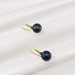 Bông Tai MADAME HIEN PEARL Hạt trai trắng 7-8mm AAA Bạc Ý 925 Dáng gót giày BTN005