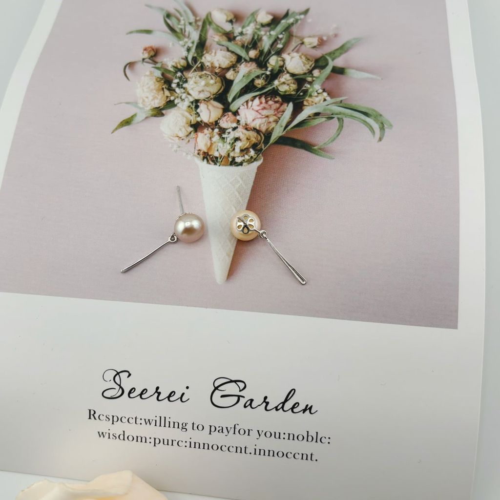 Bông Tai Kim Bạc s925 Mặt Ngọc Trai Tự Nhiên Đính Thanh Kim Tối Giản MADAME HIEN PEARLS Thời Trang Nữ BTN141