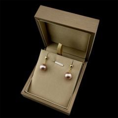 Bông Tai Bạc s925 Mạ Vàng Tua Rua Giọt Nước Nhỏ Đính Ngọc Trai 10-11 mm AAA Tối Giản Tròn Đẹp Hoàn Hảo MADAME HIEN PEARLS BTT129V