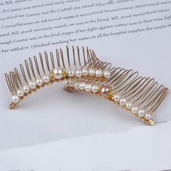 Lược Cài Tóc Ngọc Trai Tự Nhiên 20 Răng Mặt Hạt Ngọc Trai Tròn MADAME HIEN PEARLS Quà tặng Mẹ Yêu PKT010