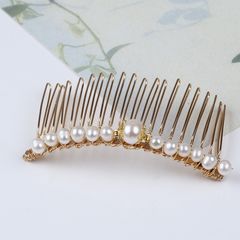Lược Cài Tóc Ngọc Trai Tự Nhiên 20 Răng Mặt Hạt Ngọc Trai Tròn MADAME HIEN PEARLS Quà tặng Mẹ Yêu PKT010