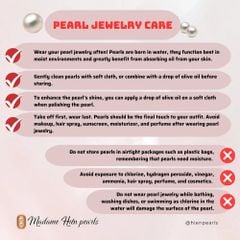 Vòng tay ngọc trai thật 100% hạt xoài nhỏ đơn giản sành điệu VTG001