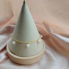 Lắc Mắt Cá Chân Đính Hạt Trai Tua Rua Đáng Yêu MADAME HIEN PEARLS Cho Nữ VCT002