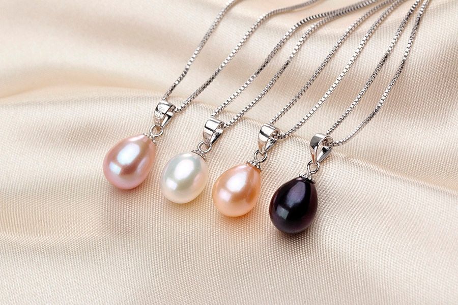 Mặt dây chuyền ngọc trai giọt nước MADAME HIEN PEARLS thời trang đơn giản MG001