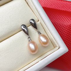 Bông Tai Ngọc Trai Tự Nhiên Mặt Giọt Nước MADAME HIEN PEARLS Thời Trang Tối Giản Sang Trọng Cho Nữ BTG056 Bạc