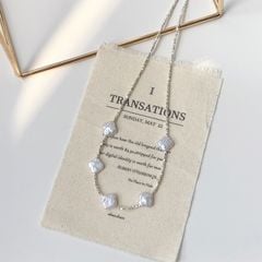 Dây Chuyền Mặt 5 Ngôi Sao Ngọc Trai Baroque MADAME HIEN PEARLS Dáng Yêu Cho Nữ MB040