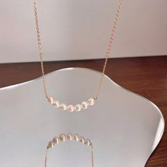 Vòng Cổ 8 Hạt Ngọc Trai Baroque Tự Nhiên Mặt Cười MADAME HIEN PEARLS MB005