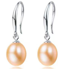 Bông Tai Bạc 925 mạ MADAME HIEN PEARLS Đính Hạt Trai Hình Giọt Nước Thời Trang Cho Nữ BTG002