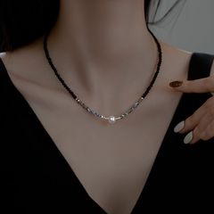 Dây Chuyền Mặt Ngọc Trai Hạt Gạo Phối Pha Lê Ánh Sao Đơn Giản MADAME HIEN PEARLS Cho Nữ MG038