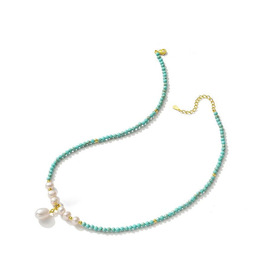 Vòng Cổ Xanh Ngọc Mặt Ngọc Trai Tự Nhiên Dáng Vương Miện MADAME HIEN PEARLS MG24