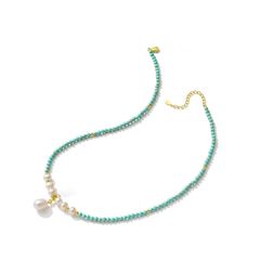 Vòng Cổ Xanh Ngọc Mặt Ngọc Trai Tự Nhiên Dáng Vương Miện MADAME HIEN PEARLS MG24