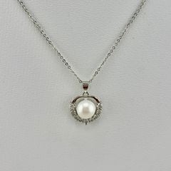 Mặt Dây Chuyền Vòng Cổ Mặt Trái Tim Đính Ngọc Trai Tự Nhiên MADAME HIEN PEARLS MN053