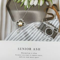 Vòng Cổ Mặt Ngọc Trai Tự Nhiên Mặt Hoa Văn Vintage Cổ Điển MADAME HIEN PEARLS MN040