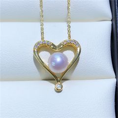Vòng cổ Đính Ngọc Trai Hình Trái Tim Xinh Xắn MADAME HIEN PEARL MN043