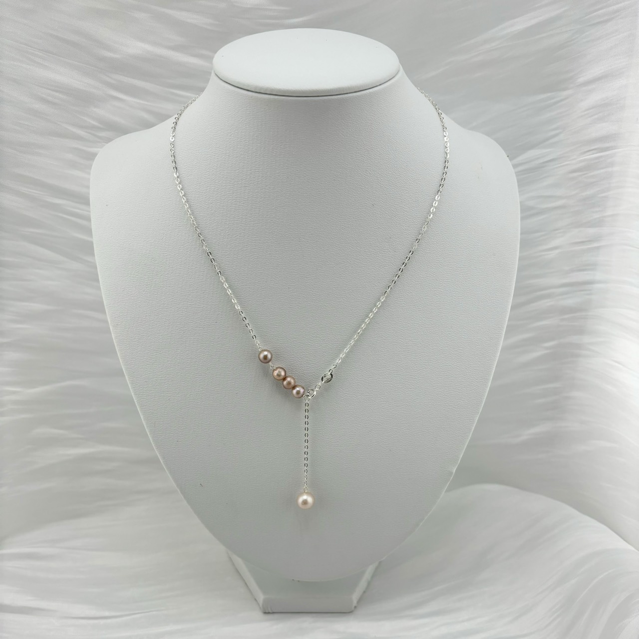 Vòng Cổ Choker Bạc s925 Đính Ngọc Trai Dáng Chữ Y Thanh Tú MADAME HIEN PEARLS Cho Nữ MT030