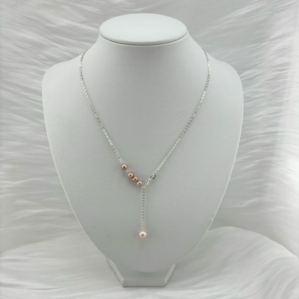 Vòng Cổ Choker Bạc s925 Đính Ngọc Trai Dáng Chữ Y Thanh Tú MADAME HIEN PEARLS Cho Nữ MT030