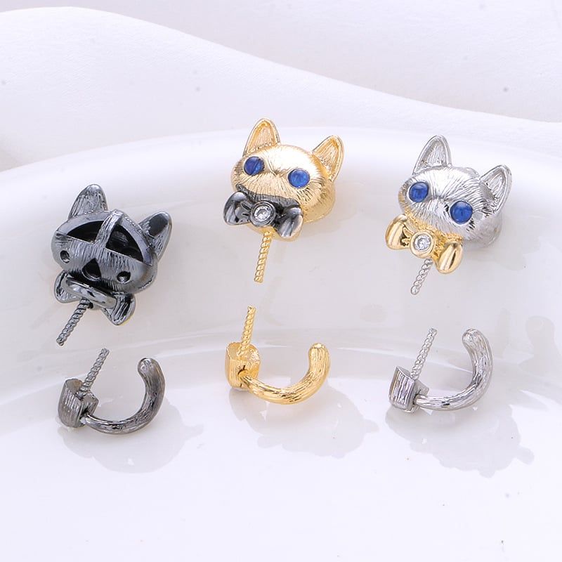 Mặt Dây Chuyền Chú Mèo Đeo Nơ Đính Ngọc Trai Tự Nhiên Đáng Yêu MADAME HIEN PEARLS MT038