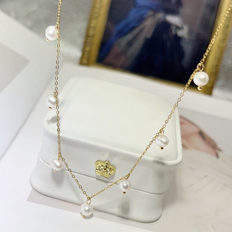 Dây Chuyền Điểm Hạt Ngọc Trai Tự Nhiên Bầu Trời Đầy Sao MADAME HIEN PEARLS Cho Nữ MT042