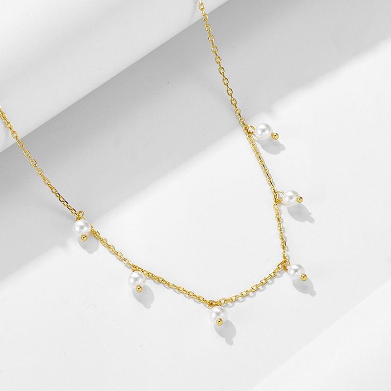 Dây Chuyền Điểm Hạt Ngọc Trai Tự Nhiên Bầu Trời Đầy Sao MADAME HIEN PEARLS Cho Nữ MT042