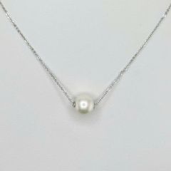 Dây Chuyền Mặt Hạt Trai 10-11mm Xuyên Tâm Tối Giản Minimalist MADAME HIEN PEARLS Cho Nữ MT051