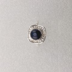 Nhẫn Bạc Ý s925 Đính Ngọc Trai Tự Nhiên 7-8mm Mặt Vuông Đính Đá Zircon BYNN002