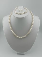 [Kèm Kiểm Định] Set Bộ Trang Sức Ngọc Trai Tròn Tự Nhiên Hạt Đẹp 6-7mm Gồm Vòng cổ và Vòng Tay MADAME HIEN PEARLS SCT017