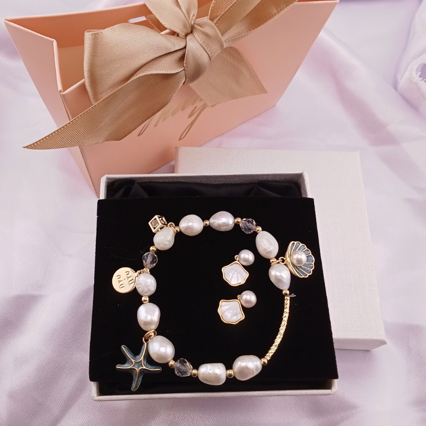 SET BIỂN _ Bộ Nữ Trang MADAME HIEN PEARL Đính Hạt trai Tự Nhiên Nước Ngọt Sang Trọng Đẳng Cấp