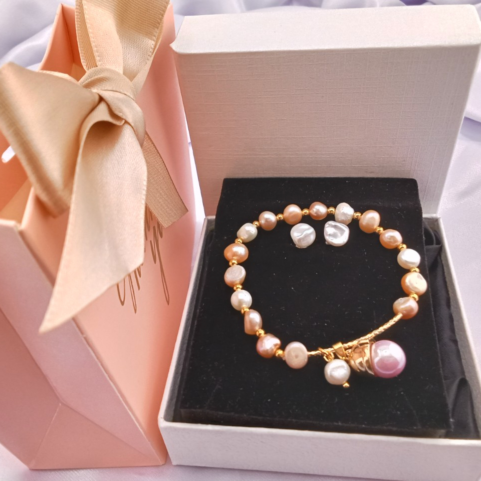 SET MÈO _ Bộ Nữ Trang MADAME HIEN PEARL Đính Hạt trai Tự Nhiên Nước Ngọt Sang Trọng Đẳng Cấp SPS003