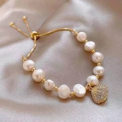 SET SÒ _ Bộ Nữ Trang MADAME HIEN PEARL Đính Hạt trai Tự Nhiên Nước Ngọt Sang Trọng Đẳng Cấp gồm: vòng tay và bông tai hạt trai nước ngọt SPS001