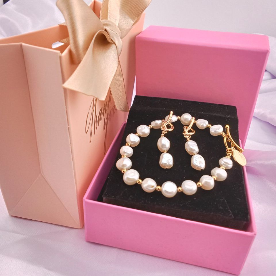 SET XU_ Bộ Nữ Trang MADAME HIEN PEARL Đính Hạt trai Tự Nhiên Nước Ngọt Cổ Điển, Thời Thượng